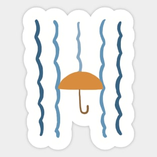 Umbrella on Rain Sticker